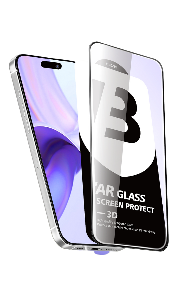 iPhone 17 Pro Max /18 Pro Max Bilvis 5D Super Clear Diamond Cam Ekran Koruyucu -Şeffaf 2