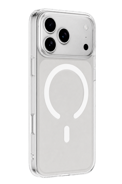 iPhone 18 Pro Max Combo Sert Şeffaf Magsafe Kapak Kılıf - Şeffaf