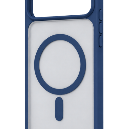 iPhone 18 Pro Max Loji Magsafe Kapak Kılıf - Mavi