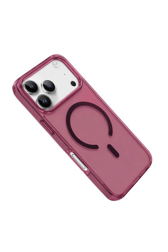 iPhone 18 Pro Max/17 Pro Max Pc Real Magsafe Kapak Kılıf - Bordo 2