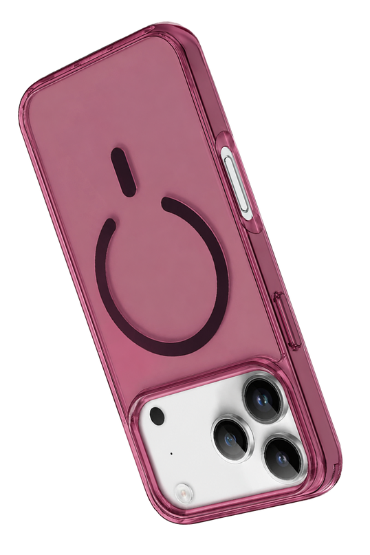 iPhone 18 Pro Max/17 Pro Max Pc Real Magsafe Kapak Kılıf - Bordo 3
