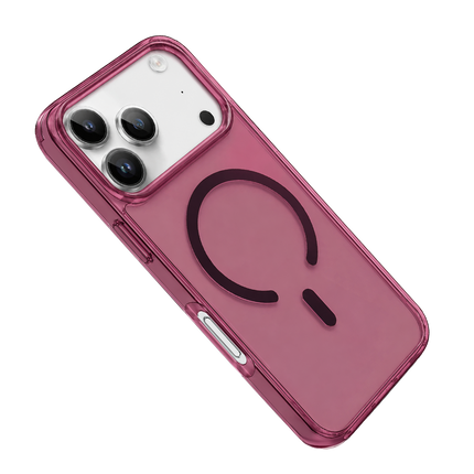 iPhone 18 Pro/17 Pro Pc Real Magsafe Kapak Kılıf - Bordo 2