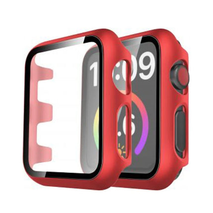 Watch 38mm Camlı Kasa Ekran Koruyucu - Kırmızı