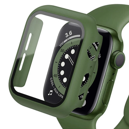 Watch 38mm Camlı Kasa Ekran Koruyucu - Koyu Yeşil