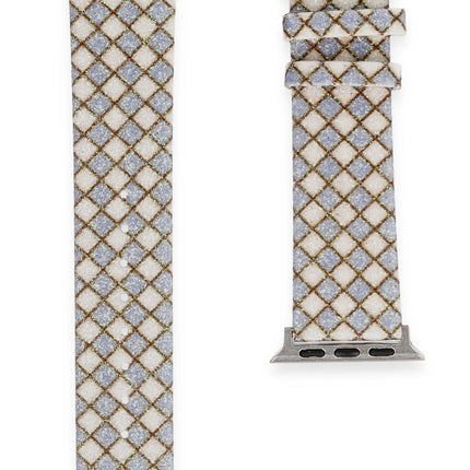 Watch 38mm Karo Motif Kordon - Lila