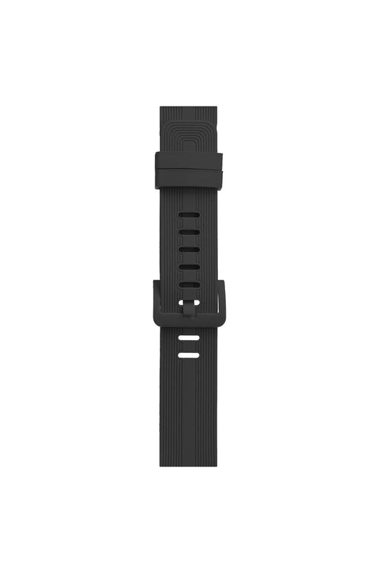 Watch 38mm KR408 Çizgili Silikon Kordon - Koyu Gri 3