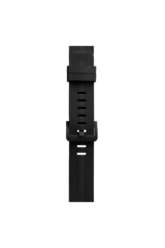 Watch 38mm KR408 Çizgili Silikon Kordon - Siyah 3