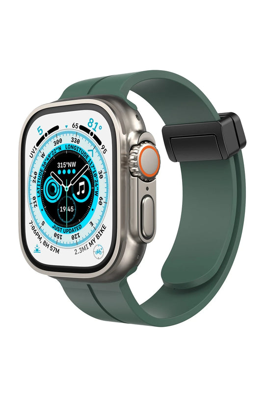 Watch 38mm KR412 Elegance Stylısh Kordon - Koyu Yeşil