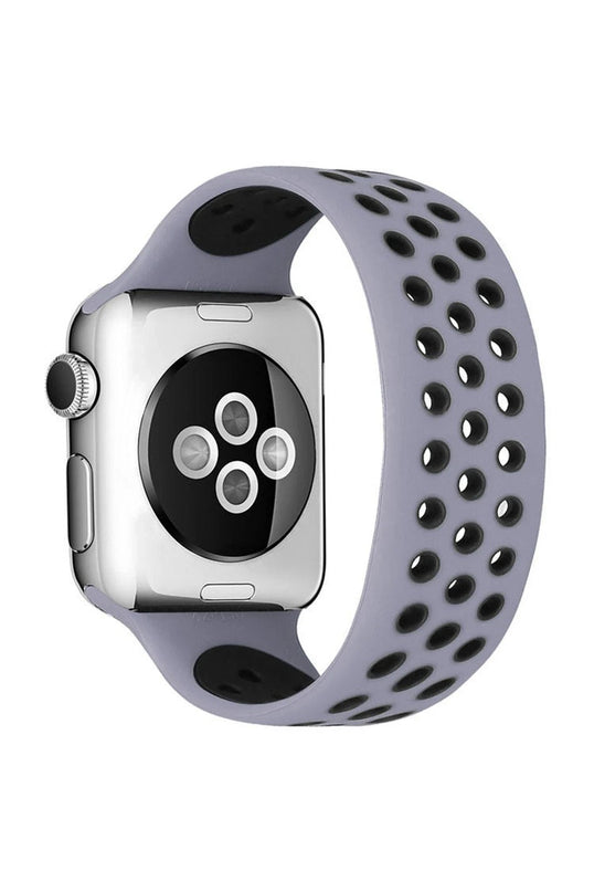 Watch 42mm Ayarlı Delikli Silikon Kordon - Gri