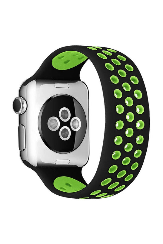 Watch 42mm Ayarlı Delikli Silikon Kordon - Siyah 3
