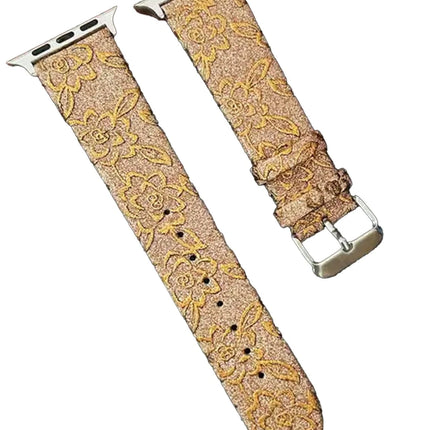 Watch 42mm Creeper Desenli Kordon - Gold