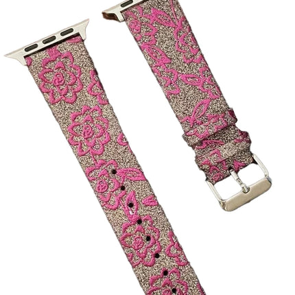 Watch 42mm Creeper Desenli Kordon - Pembe