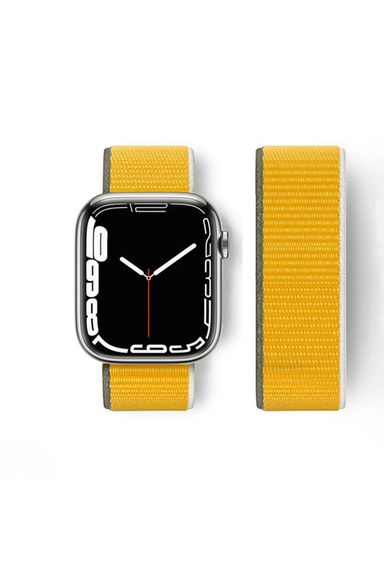Watch 42mm Hasırlı Cırtcırtlı Kordon - Haki Yeşil