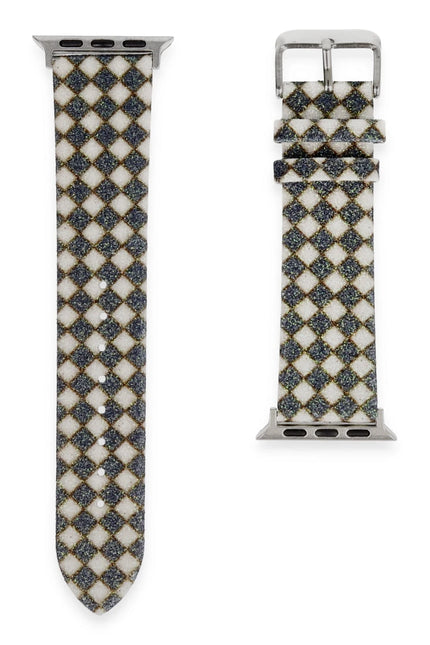 Watch 42mm Karo Motif Kordon - Siyah