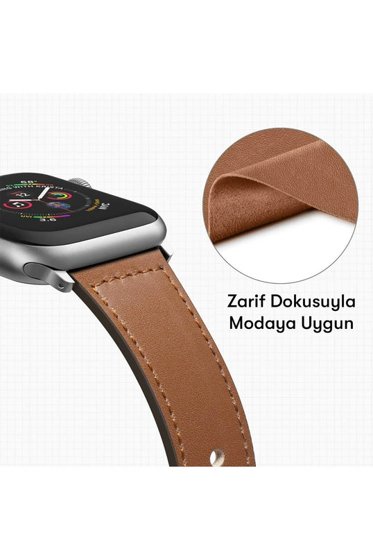Watch 42mm KR415 Luaz Deri Kordon - Kahverengi 3