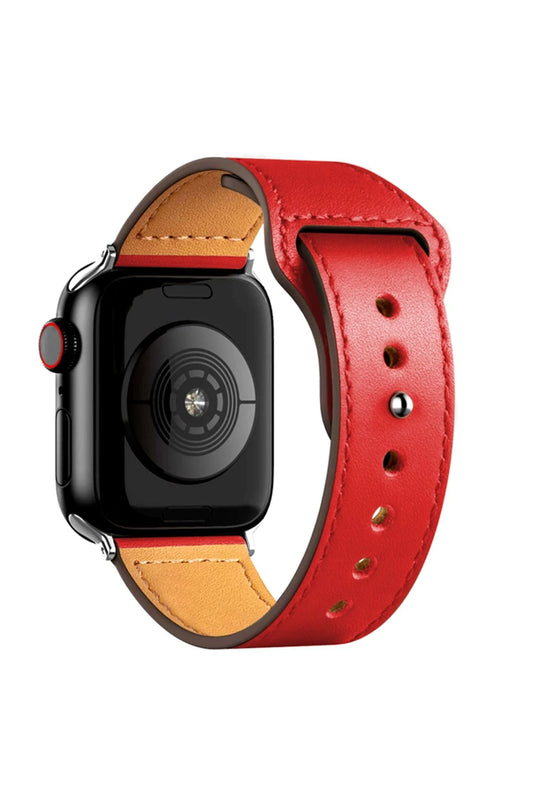 Watch 42mm KR415 Luaz Deri Kordon - Kırmızı