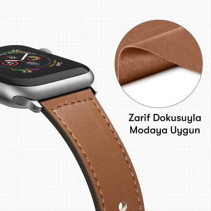 Watch 42mm KR415 Luaz Deri Kordon - Kırmızı 3
