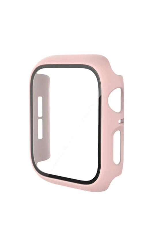Watch 44mm Camlı Kasa Ekran Koruyucu - Pembe