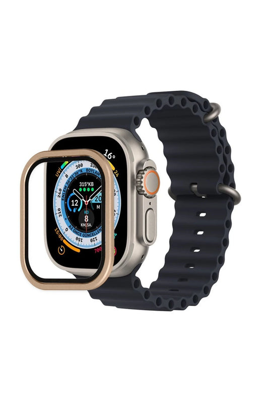 Watch Ultra 49mm Alüminyum Kasa Cam Ekran Koruyucu - Yıldız Işığı