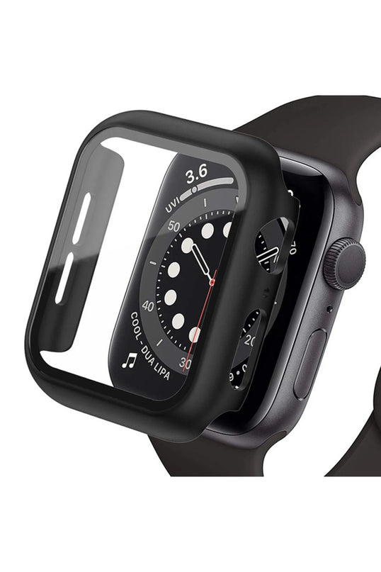 Watch Ultra 49mm Camlı Kasa Ekran Koruyucu - Siyah