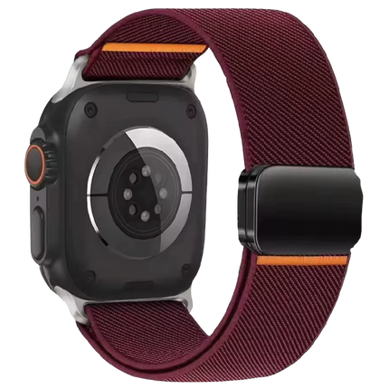 Watch Ultra 49mm Nylon Manyetik Kordon - Bordo