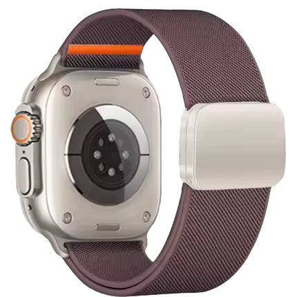 Watch Ultra 49mm Nylon Manyetik Kordon - Derin Mor