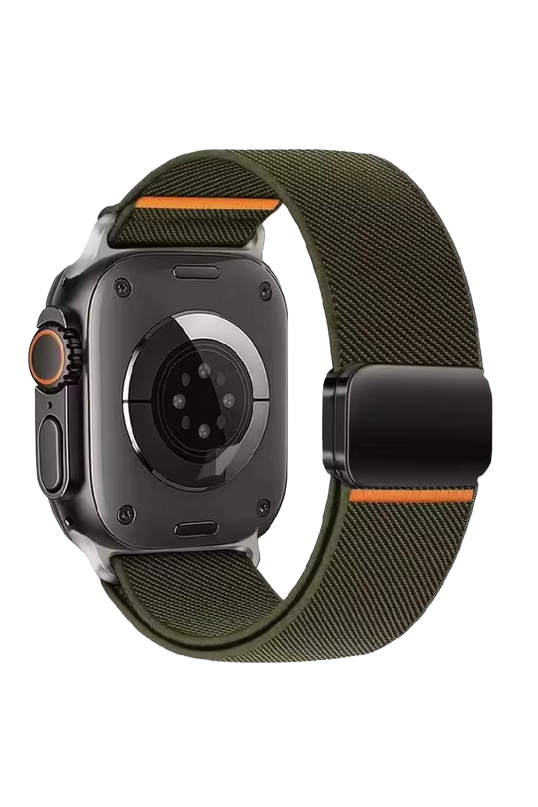 Watch Ultra 49mm Nylon Manyetik Kordon - Yeşil