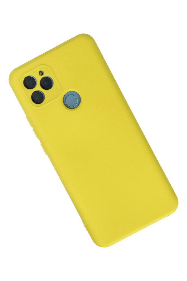 General Mobile GM 21 Nano içi Kadife Silikon Kılıf - Sarı 2