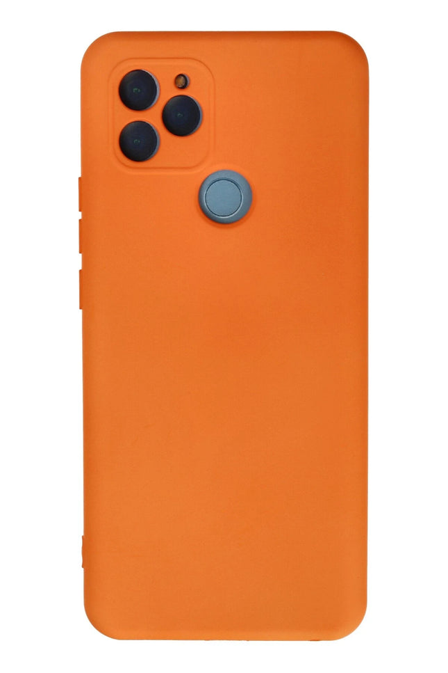 General Mobile GM 21 Nano içi Kadife Silikon Kılıf - Turuncu