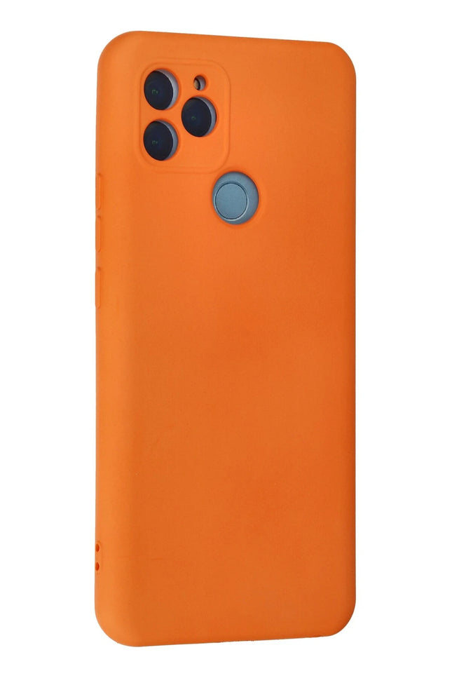 General Mobile GM 21 Nano içi Kadife Silikon Kılıf - Turuncu 3