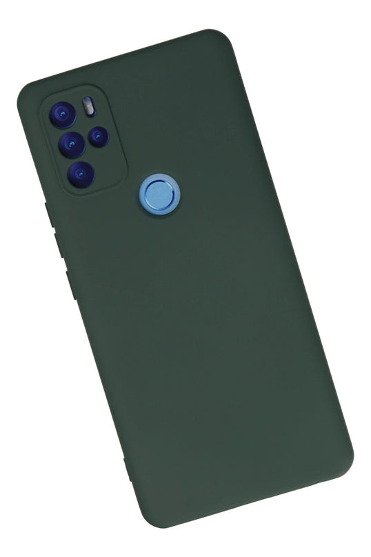 General Mobile GM 21 Pro Nano içi Kadife Silikon Kılıf - Koyu Yeşil 3