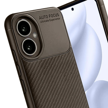 Honor 400 Auto Focus Karbon Kapak Kılıf - Kahverengi 2