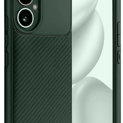 Honor 400 Auto Focus Karbon Kapak Kılıf - Koyu Yeşil