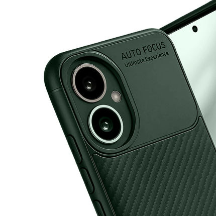 Honor 400 Auto Focus Karbon Kapak Kılıf - Koyu Yeşil 3