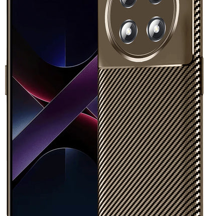 Honor Magic 7 Lite Auto Focus Karbon Kapak Kılıf - Kahverengi
