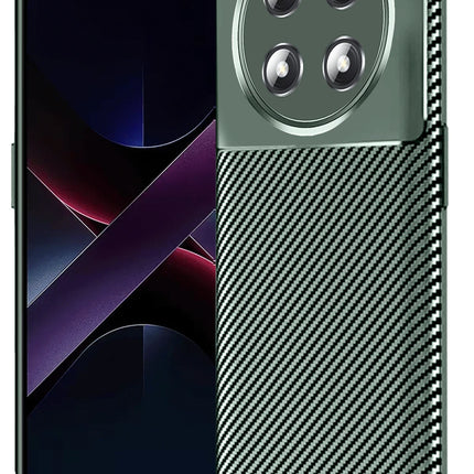 Honor Magic 7 Lite Auto Focus Karbon Kapak Kılıf - Koyu Yeşil
