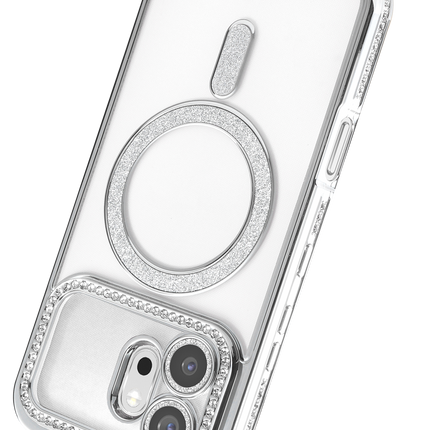Honor 600 Joke Simli Magneticsafe Kılıf - Gümüş 3