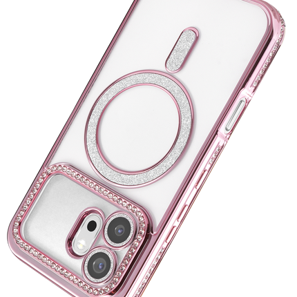 Honor 600 Joke Simli Magneticsafe Kılıf - Pembe 3
