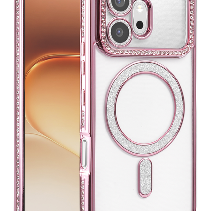 Honor 600 Joke Simli Magneticsafe Kılıf - Pembe