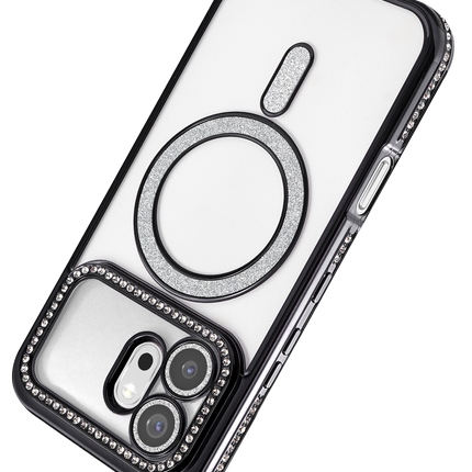 Honor 600 Joke Simli Magneticsafe Kılıf - Siyah 3