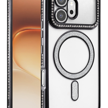 Honor 600 Joke Simli Magneticsafe Kılıf - Siyah