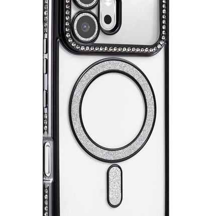 Honor 600 Joke Simli Magneticsafe Kılıf - Siyah 2