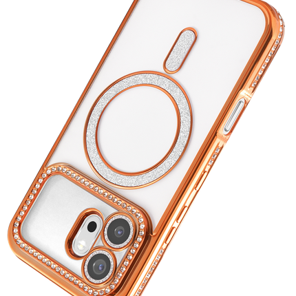 Honor 600 Joke Simli Magneticsafe Kılıf - Turuncu 3