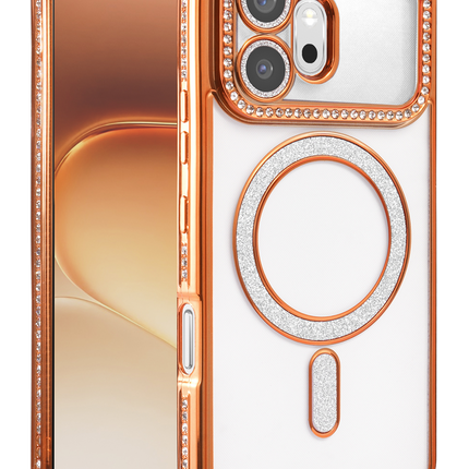 Honor 600 Joke Simli Magneticsafe Kılıf - Turuncu