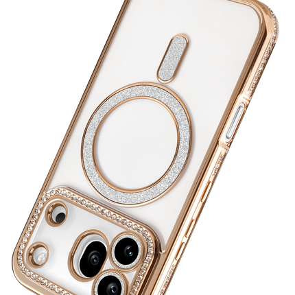 Honor 600 Pro Joke Simli Magneticsafe Kılıf - Gold 3