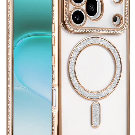 Honor 600 Pro Joke Simli Magneticsafe Kılıf - Gold