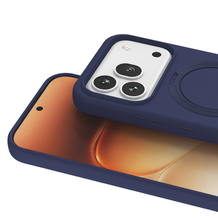 Honor 600 Regal Magsafe Standlı Kapak Kılıf - Lacivert 2