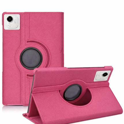 Honor Pad X9A 360 Tablet Deri Kılıf - Pembe