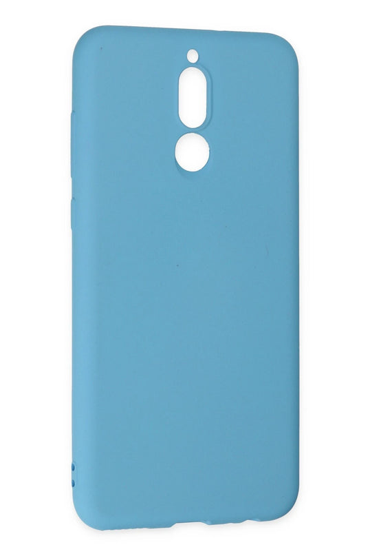 Huawei Mate 10 Lite Nano içi Kadife Silikon Kılıf - Mavi 3