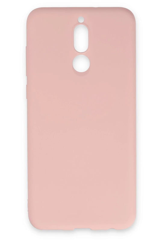 Huawei Mate 10 Lite Nano içi Kadife Silikon Kılıf - Pudra